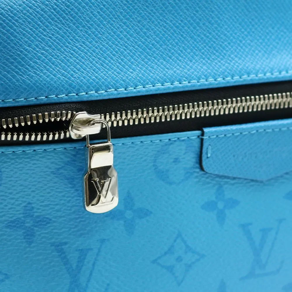 Discovery Backpack Monogram Eclipse Leather Black Blue PM LV